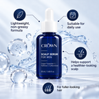 CROWN Scalp Serum: lightweight, non-greasy formula for daily use