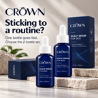 Two bottles of CROWN Scalp Serum for Men